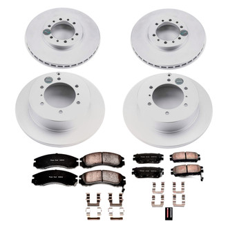 PowerStop® - Z17 Evolution Geomet® Plain Front and Rear Brake Kit
