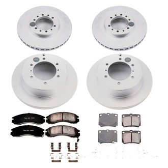 PowerStop® - Z17 Evolution Geomet® Plain Front and Rear Brake Kit