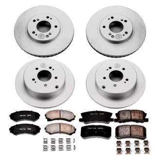 PowerStop® - Z17 Evolution Geomet® Plain Front and Rear Brake Kit