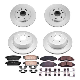 PowerStop® - Z17 Evolution Geomet® Plain Front and Rear Brake Kit