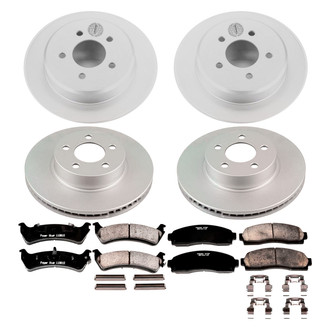 PowerStop® - Z17 Evolution Geomet® Plain Front and Rear Brake Kit