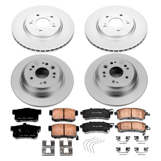 PowerStop® - Z17 Evolution Geomet® Plain Front and Rear Brake Kit