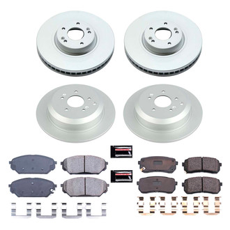PowerStop® - Z17 Evolution Geomet® Plain Front and Rear Brake Kit