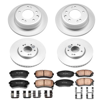 PowerStop® - Z17 Evolution Geomet® Plain Front and Rear Brake Kit