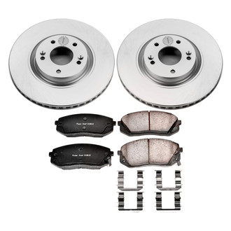 PowerStop® - Z17 Evolution Geomet® Plain Front Brake Kit
