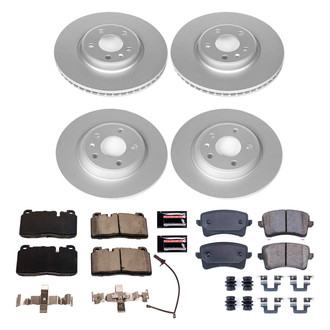 PowerStop® - Z17 Evolution Geomet® Plain Front and Rear Brake Kit
