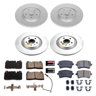 PowerStop® - Z17 Evolution Geomet® Plain Front and Rear Brake Kit