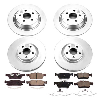 PowerStop® - Z17 Evolution Geomet® Plain Front and Rear Brake Kit