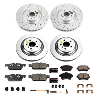 PowerStop® - Z17 Evolution Geomet® Plain Front and Rear Brake Kit