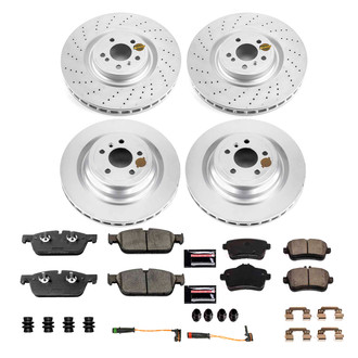 PowerStop® - Z17 Evolution Geomet® Plain Front and Rear Brake Kit