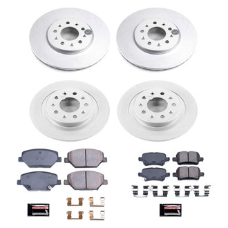 PowerStop® - Z17 Evolution Geomet® Plain Front and Rear Brake Kit