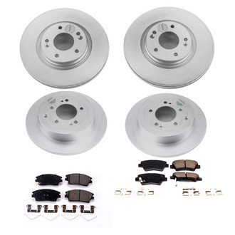 PowerStop® - Z17 Evolution Geomet® Plain Front and Rear Brake Kit