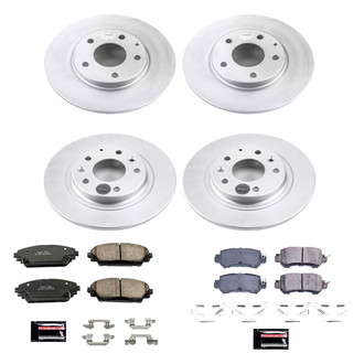 PowerStop® - Z17 Evolution Geomet® Plain Front and Rear Brake Kit