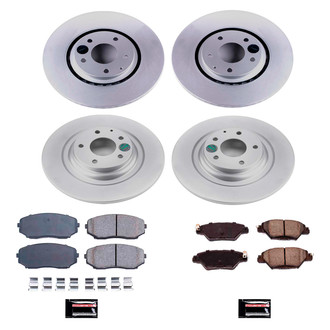 PowerStop® - Z17 Evolution Geomet® Plain Front and Rear Brake Kit