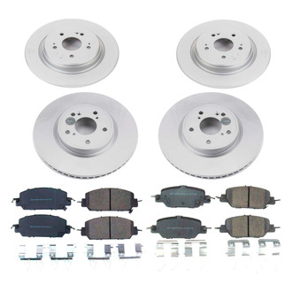 PowerStop® - Z17 Evolution Geomet® Plain Front and Rear Brake Kit