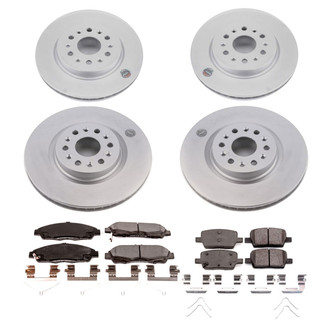 PowerStop® - Z17 Evolution Geomet® Plain Front and Rear Brake Kit