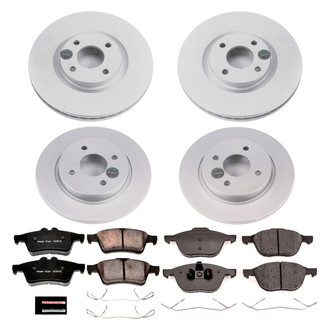 PowerStop® - Z17 Evolution Geomet® Plain Front and Rear Brake Kit