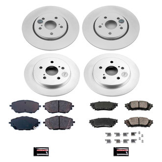 PowerStop® - Z17 Evolution Geomet® Plain Front and Rear Brake Kit