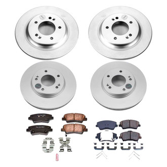 PowerStop® - Z17 Evolution Geomet® Plain Front and Rear Brake Kit