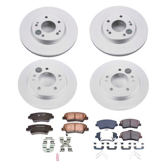 PowerStop® - Z17 Evolution Geomet® Plain Front and Rear Brake Kit