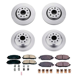 PowerStop® - Z17 Evolution Geomet® Plain Front and Rear Brake Kit