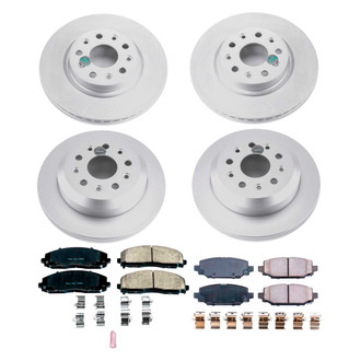 PowerStop® - Z17 Evolution Geomet® Plain Front and Rear Brake Kit