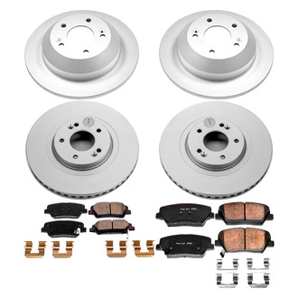 PowerStop® - Z17 Evolution Geomet® Plain Front and Rear Brake Kit