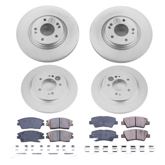 PowerStop® - Z17 Evolution Geomet® Plain Front and Rear Brake Kit