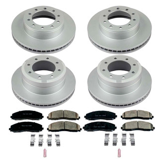 PowerStop® - Z17 Evolution Geomet® Plain Front and Rear Brake Kit