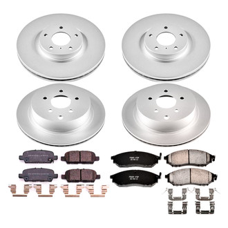 PowerStop® - Z17 Evolution Geomet® Plain Front and Rear Brake Kit