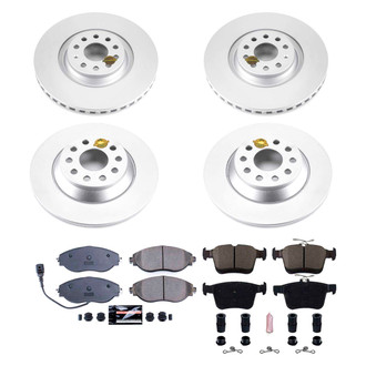 PowerStop® - Z17 Evolution Geomet® Plain Front and Rear Brake Kit