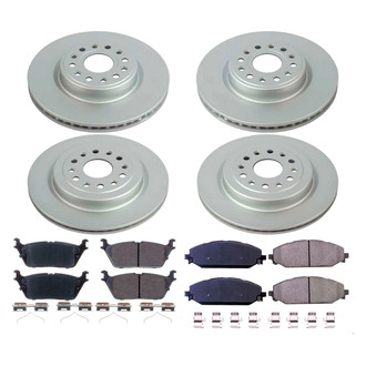 PowerStop® - Z17 Evolution Geomet® Plain Front and Rear Brake Kit