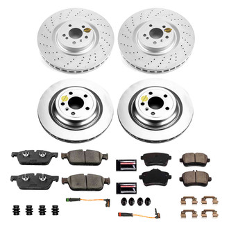 PowerStop® - Z17 Evolution Geomet® Plain Front and Rear Brake Kit