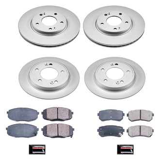 PowerStop® - Z17 Evolution Geomet® Plain Front and Rear Brake Kit