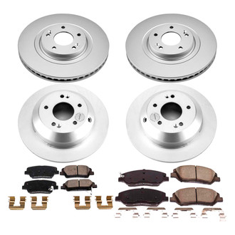 PowerStop® - Z17 Evolution Geomet® Plain Front and Rear Brake Kit