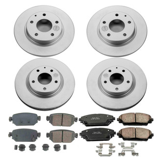 PowerStop® - Z17 Evolution Geomet® Plain Front and Rear Brake Kit