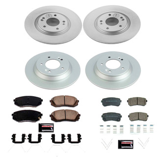 PowerStop® - Z17 Evolution Geomet® Plain Front and Rear Brake Kit