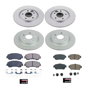 PowerStop® - Z17 Evolution Geomet® Plain Front and Rear Brake Kit