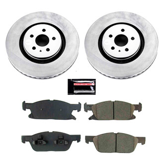 PowerStop® - Z17 Evolution Geomet® Plain Front Brake Kit