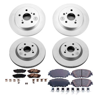 PowerStop® - Z17 Evolution Geomet® Plain Front and Rear Brake Kit
