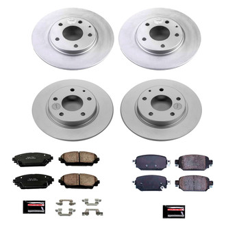 PowerStop® - Z17 Evolution Geomet® Plain Front and Rear Brake Kit