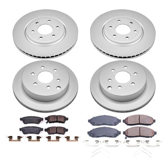 PowerStop® - Z17 Evolution Geomet® Plain Front and Rear Brake Kit