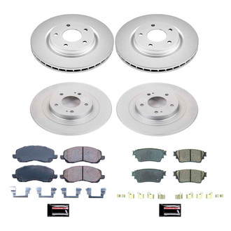 PowerStop® - Z17 Evolution Geomet® Plain Front and Rear Brake Kit