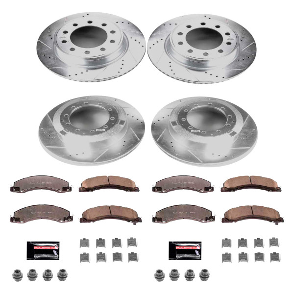 PowerStop® K7818-36 - 1-Click Extreme Z36 Truck and Tow Drilled
