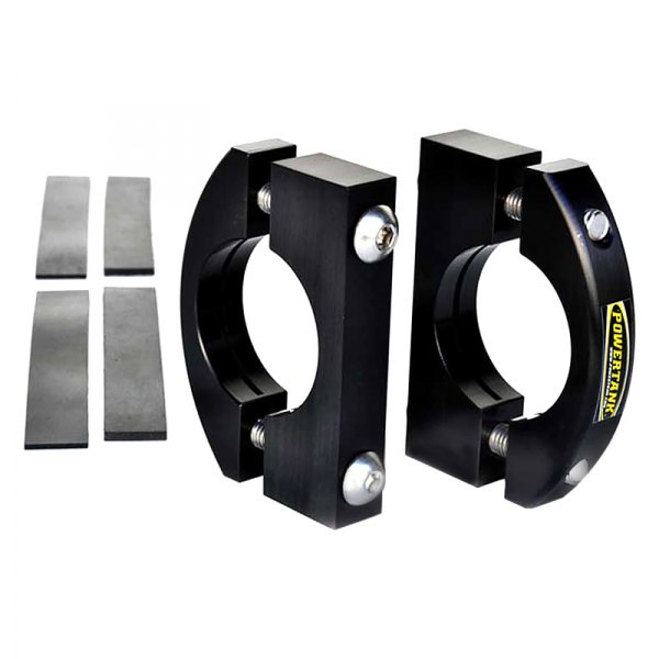 Power Tank® - 2 Pieces 1.5" to 2.0" Black Billet Aluminum Small Roll Bar Clamps