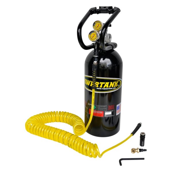 Power Tank® - 10 lb Gloss Black CO2 Tank Portable Air System with Tire Inflator