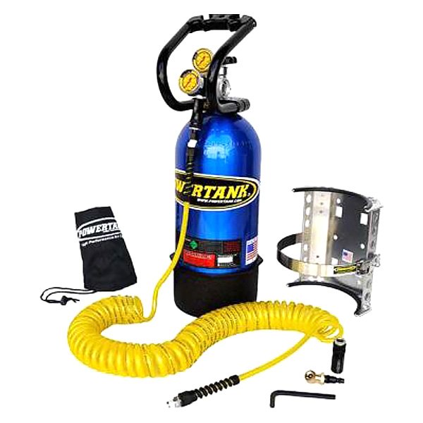 Power Tank® - 10 lb Candy Blue CO2 Tank Portable Air System with Roll Bar Clamps