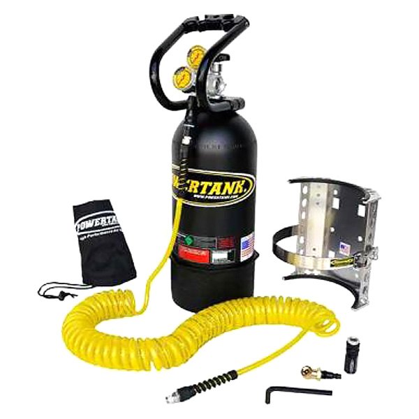 Power Tank® - 10 lb Matte Black CO2 Tank Portable Air System with Roll Bar Clamps