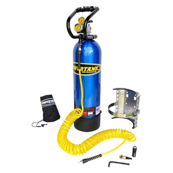 Power Tank® - 15 lb Candy Blue CO2 Tank Portable Air System with Roll Bar Clamps