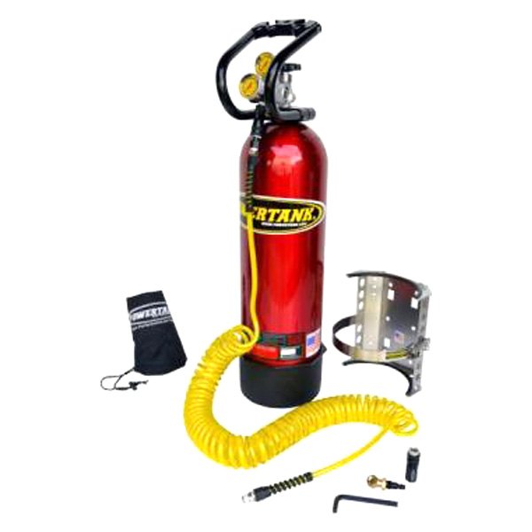 Power Tank® - 15 lb Candy Red CO2 Tank Portable Air System with Roll Bar Clamps